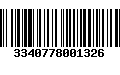 Código de Barras 3340778001326