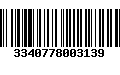 Código de Barras 3340778003139