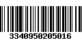 Código de Barras 3340950205016