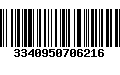 Código de Barras 3340950706216