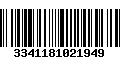 Código de Barras 3341181021949