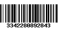 Código de Barras 3342280892843