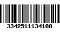 Código de Barras 3342511134100