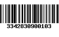 Código de Barras 3342830900103