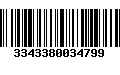 Código de Barras 3343380034799