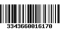 Código de Barras 3343660016170