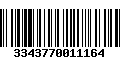 Código de Barras 3343770011164