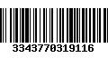 Código de Barras 3343770319116