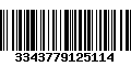 Código de Barras 3343779125114