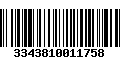 Código de Barras 3343810011758