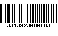 Código de Barras 3343923000083