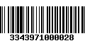 Código de Barras 3343971000028