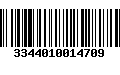 Código de Barras 3344010014709