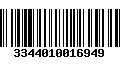 Código de Barras 3344010016949