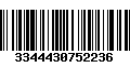 Código de Barras 3344430752236