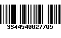 Código de Barras 3344540027705