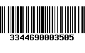 Código de Barras 3344690003505