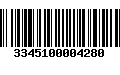 Código de Barras 3345100004280