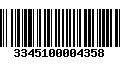 Código de Barras 3345100004358