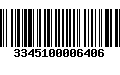 Código de Barras 3345100006406