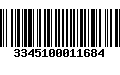 Código de Barras 3345100011684