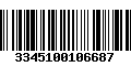 Código de Barras 3345100106687