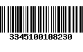 Código de Barras 3345100108230