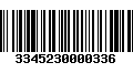 Código de Barras 3345230000336