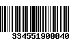 Código de Barras 334551900040