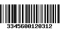 Código de Barras 3345600120312