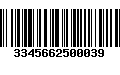 Código de Barras 3345662500039