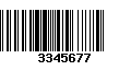 Código de Barras 3345677