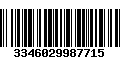 Código de Barras 3346029987715