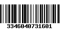 Código de Barras 3346040731601