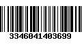 Código de Barras 3346041403699