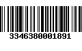 Código de Barras 3346380001891