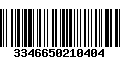 Código de Barras 3346650210404