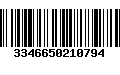 Código de Barras 3346650210794