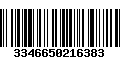 Código de Barras 3346650216383