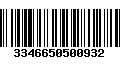 Código de Barras 3346650500932