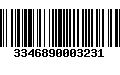 Código de Barras 3346890003231