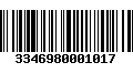 Código de Barras 3346980001017