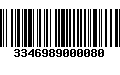 Código de Barras 3346989000080