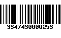 Código de Barras 3347430000253