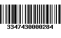 Código de Barras 3347430000284