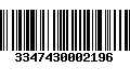 Código de Barras 3347430002196