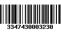 Código de Barras 3347430003230