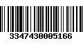 Código de Barras 3347430005166