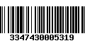 Código de Barras 3347430005319