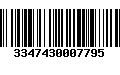 Código de Barras 3347430007795